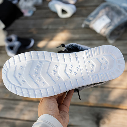 Women’s Slip-On Loafers – Warm Non-Slip Casual Winter Shoes with EVA Sole