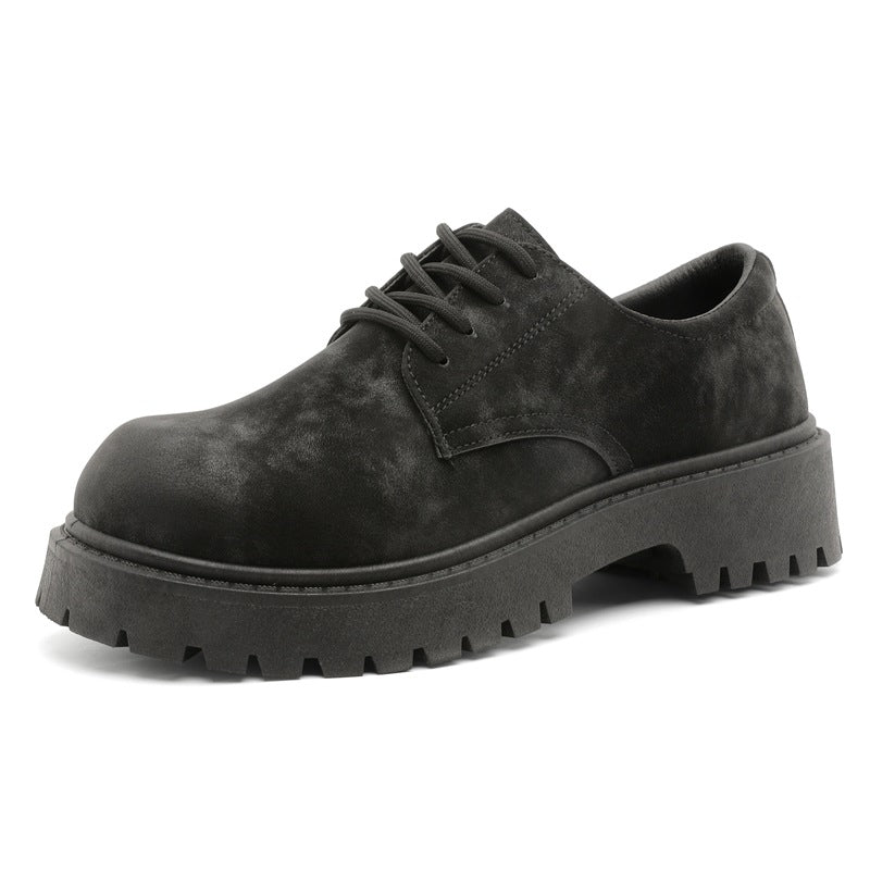 Men’s Retro Work Boots – Low-Top Leather Style Winter Shoes