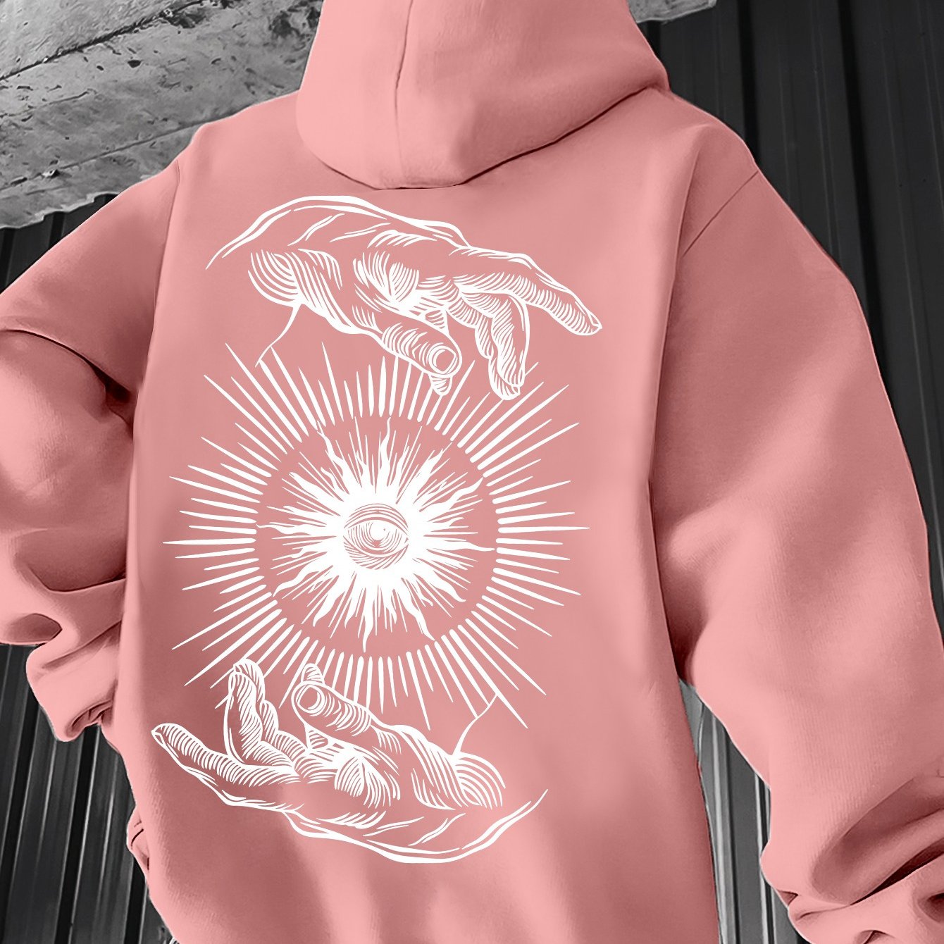 Men’s Lightweight Hoodie – Minimalist Graphic Spring Pullover