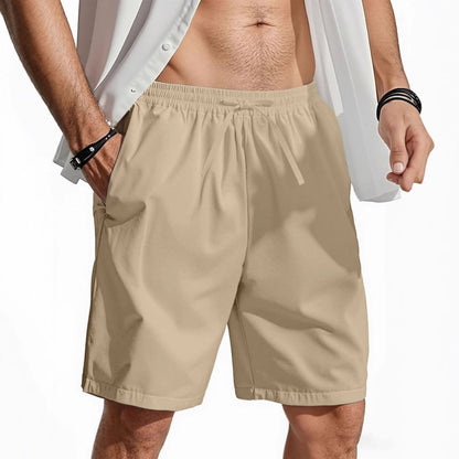 Men’s Cotton-Linen Shorts – Breathable Straight Fit Summer Essential