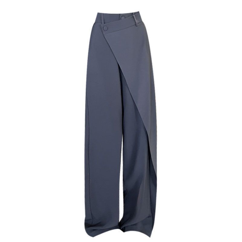 Loom & Soul™ Irregular Wide-Leg Pants – Women’s High-Waist Loose Trousers