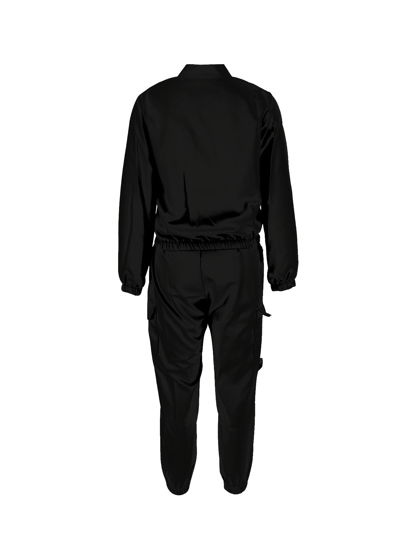 Directional Cargo Zip-Up Two-Piece Set – Women’s Casual Streetwear