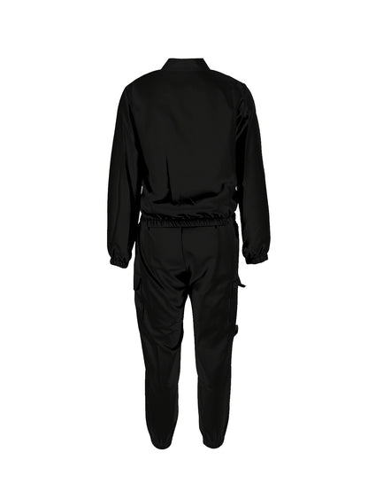 Directional Cargo Zip-Up Two-Piece Set – Women’s Casual Streetwear