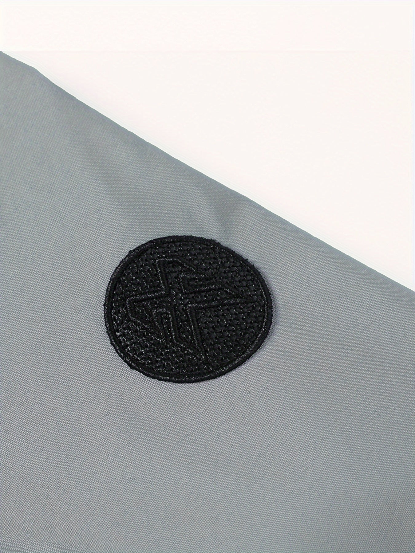 Men’s Letter Embroidered Bomber Jacket – Sporty Casual Streetwear