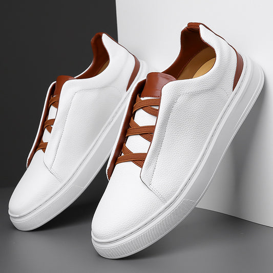 Men’s Waterproof Suede Sneakers – Premium Lace-Up Casual Shoes
