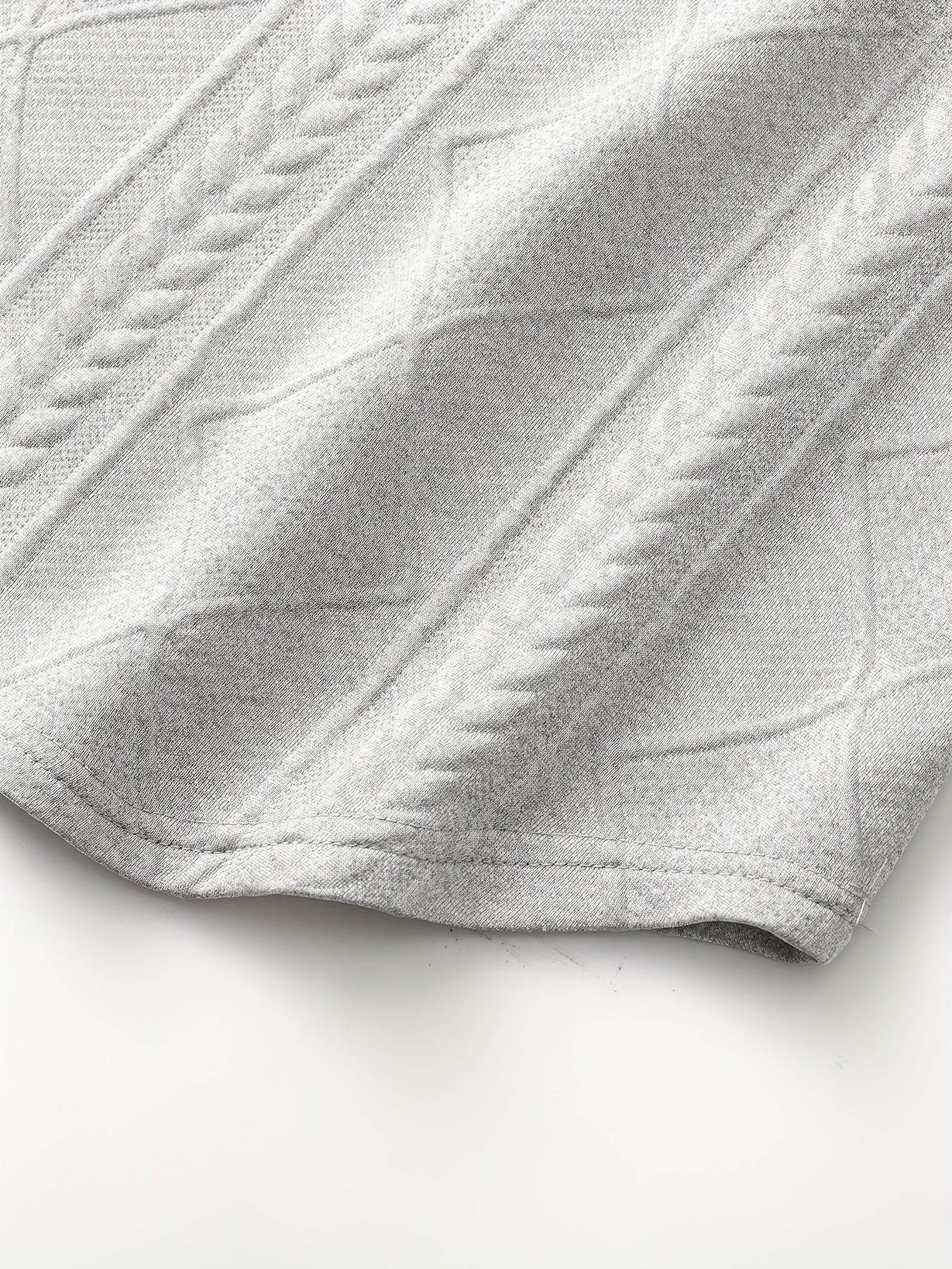 Men’s Geometric Crew Neck Sweatshirt – Long Sleeve Casual Pullover