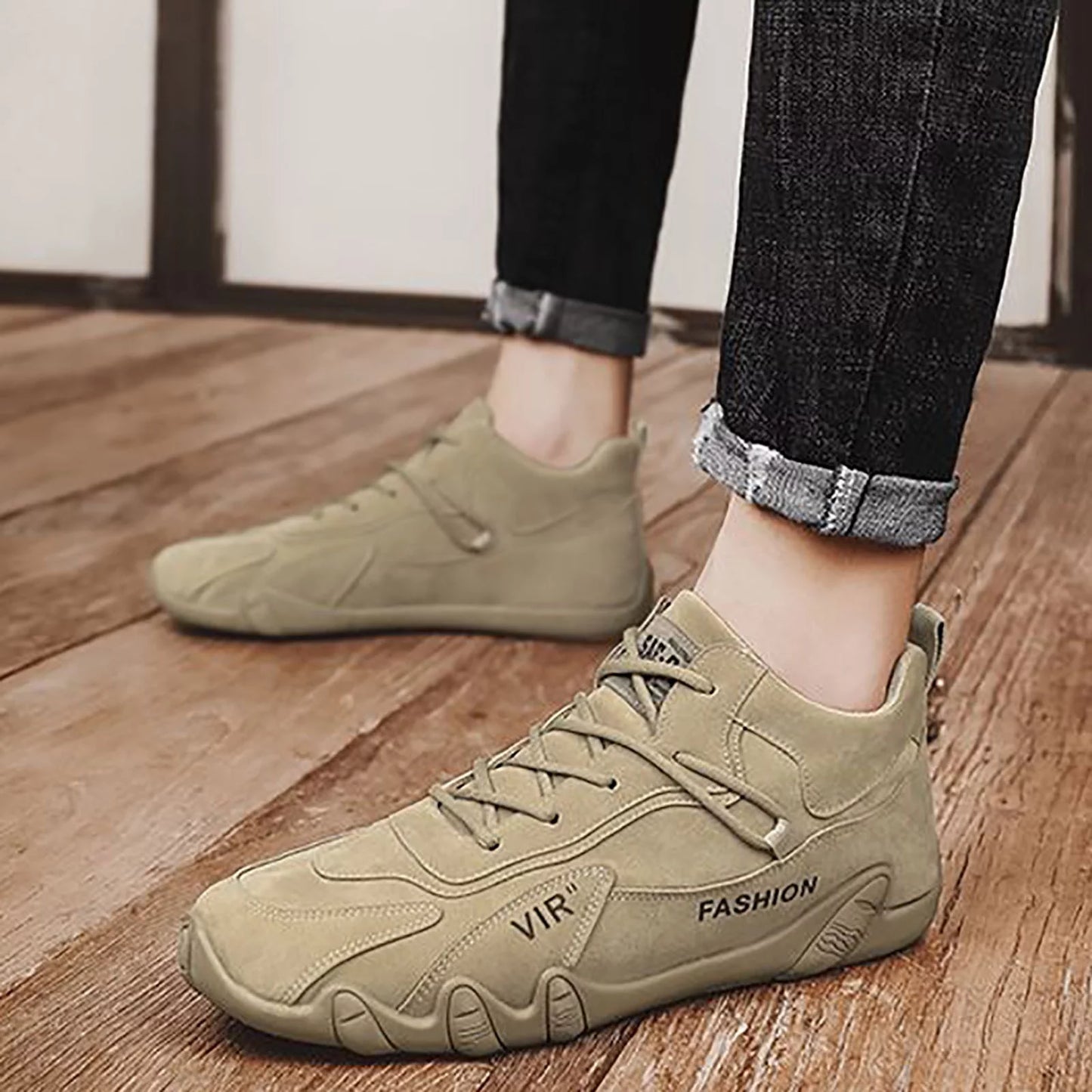 Mens High Tops Mens Soft Walking Shoes Lace up Extra Wide Dress Shoes for Men Sports Shoes for Men Popular Labor Work Shoes Wear High Top Board Shoes Casual Leisure Shoes Mens Leather Casual S