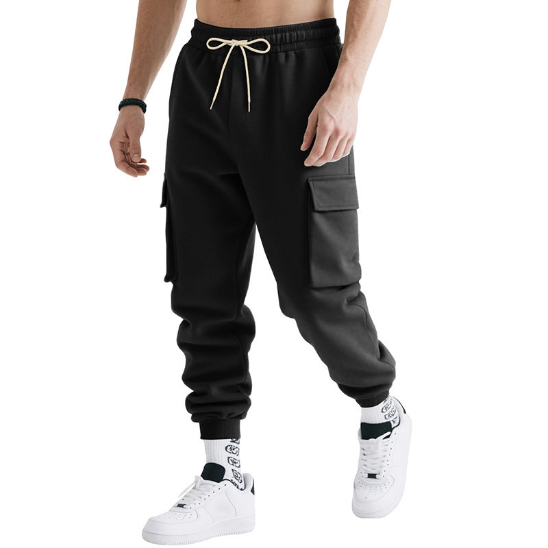 Pantalon de travail multipoches pour homme – Coupe décontractée