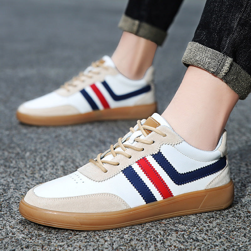 Men’s Height-Boost Sneakers – Premium Leather Streetwear Shoes