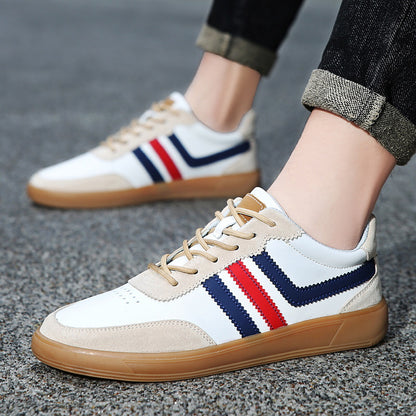 Men’s Height-Boost Sneakers – Premium Leather Streetwear Shoes