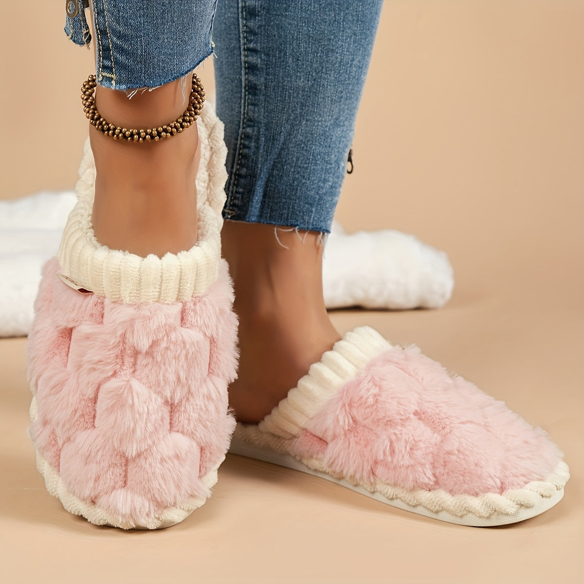 Pantuflas de Lujo Forradas para Mujer – Comodidad sin Cierres para Interiores y Exteriores