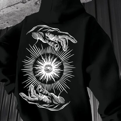 Men’s Lightweight Hoodie – Minimalist Graphic Spring Pullover