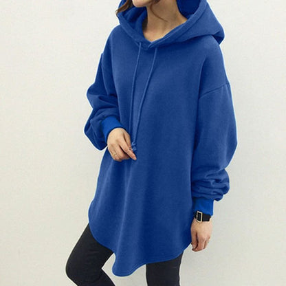 Loom & Soul Women’s Casual Hooded Sweatshirt – Long Sleeve Loose Fit Pullover with Pocket and Drawstring Design
