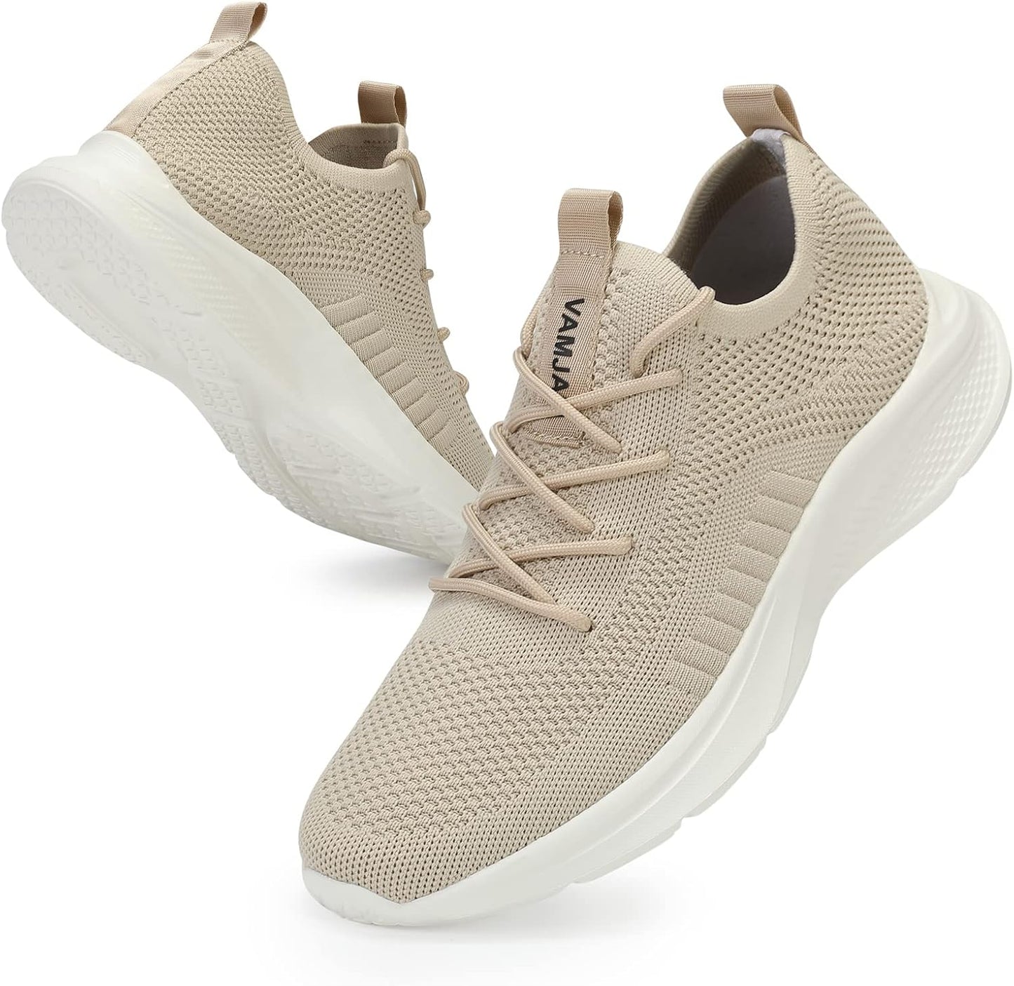 Men'S Running Shoes Fashion Sneakers Lightweight Breathable Flying Knitting Lace up Mesh Walking Shoes Workout Casual Sports Shoes