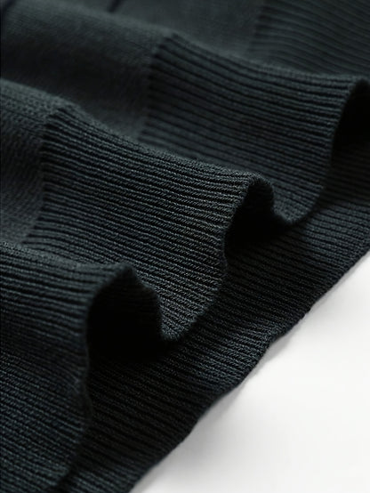 Chandail en maille à col montant en coton pour hommes – Chandail en tricot haut de gamme