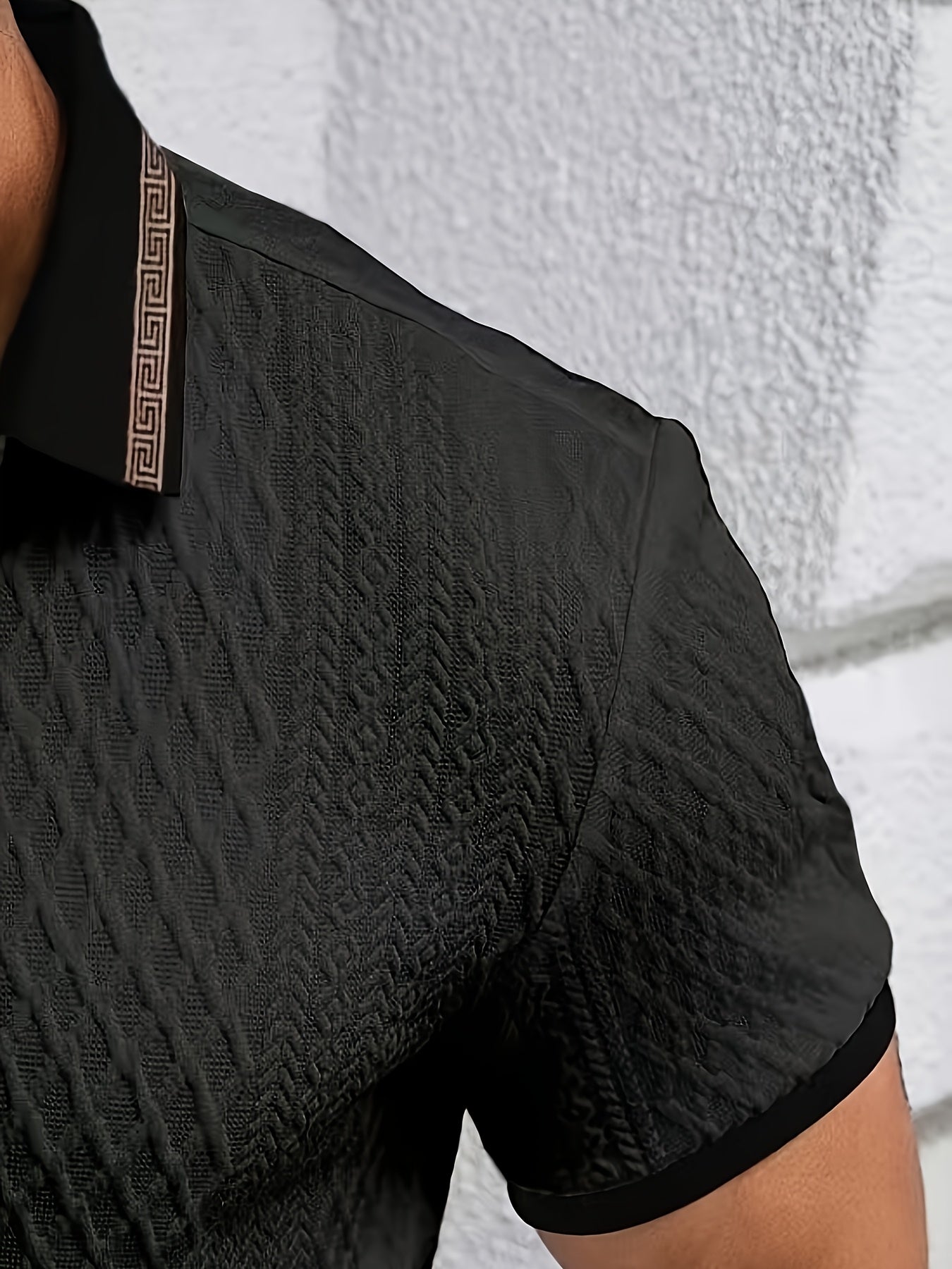 Polo color block homme – Polo d'été décontracté et respirant pour le golf