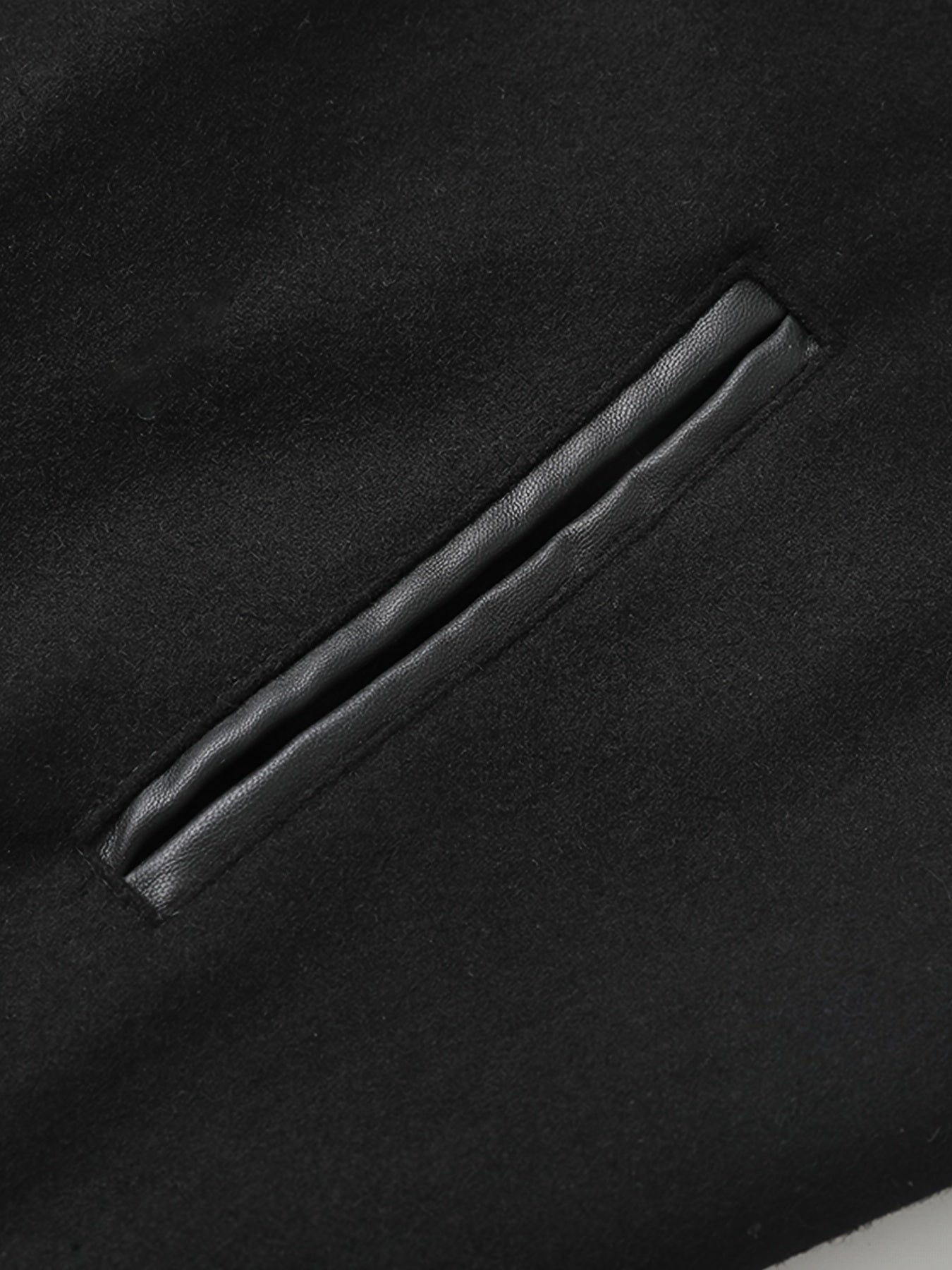 Men’s Retro Embroidered Baseball Jacket – Thick Wool Blend Street Coat