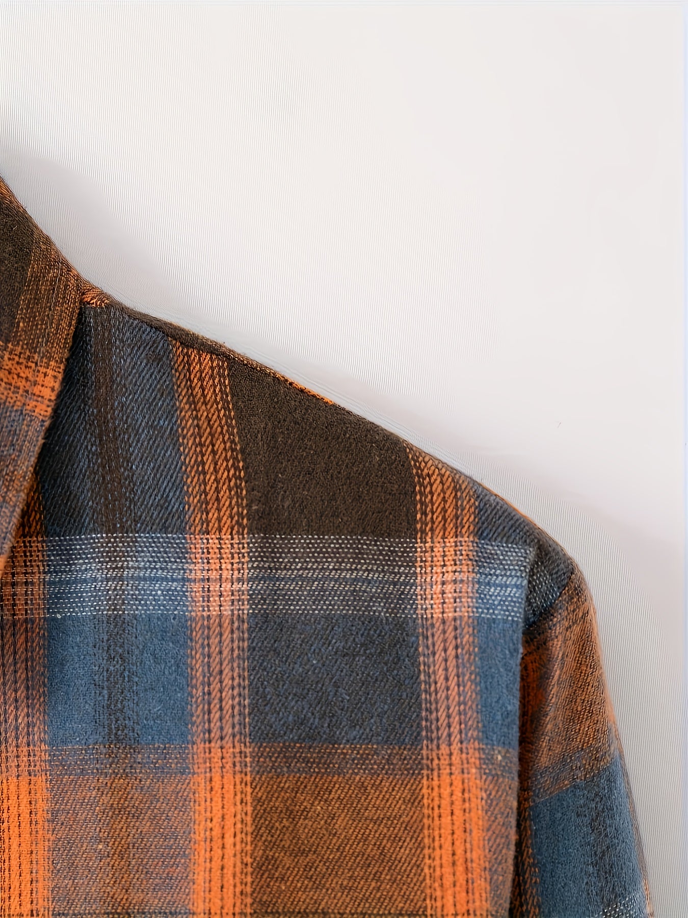Chemise à carreaux verte et bleue pour homme – Chemise décontractée boutonnée à carreaux