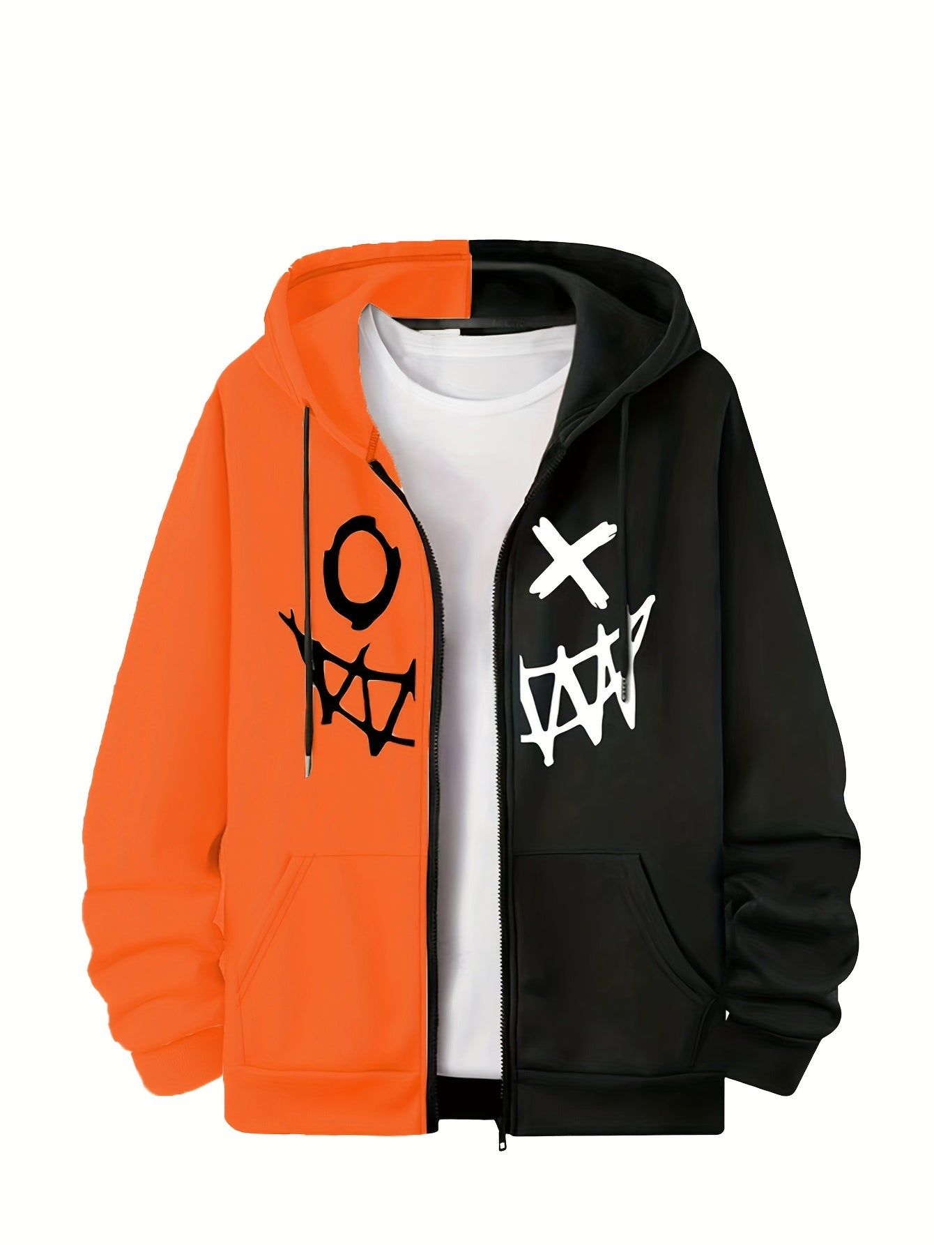 Loom & Soul Men’s Royal Blue Zip Hoodie – Two-Tone Warm Fall Jacket