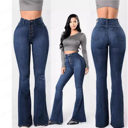 Snatched High Waist Wide Leg Jeans – Flowy Vintage Fit