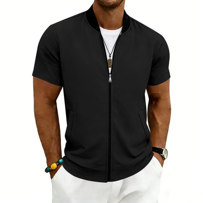 Men’s Flight Zip-Up Jacket – Classic Streetwear Bomber Fit