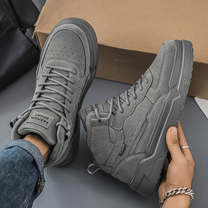 Baskets montantes homme – Chaussures de sport urbaines à lacets