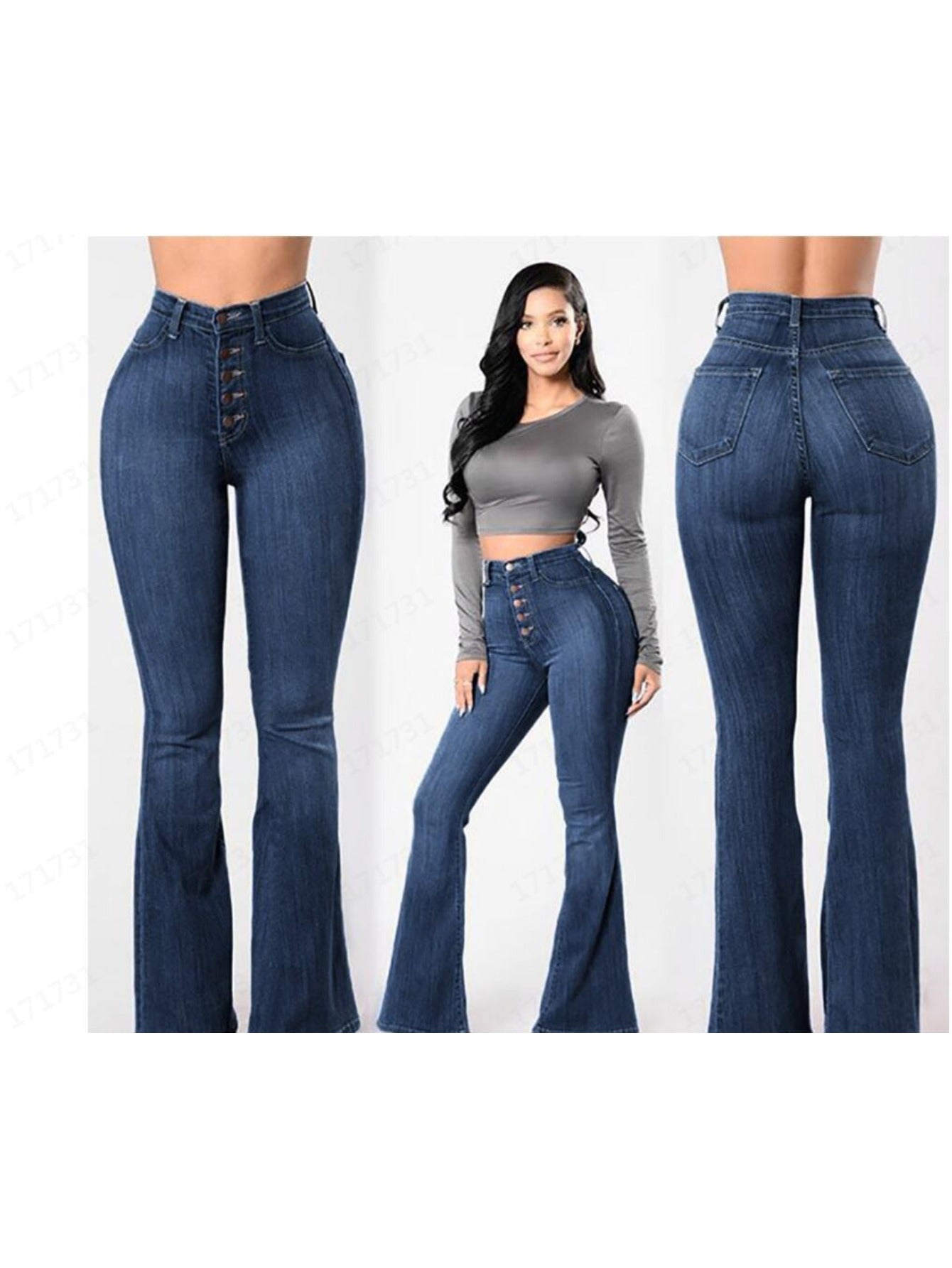 Snatched High Waist Wide Leg Jeans – Flowy Vintage Fit