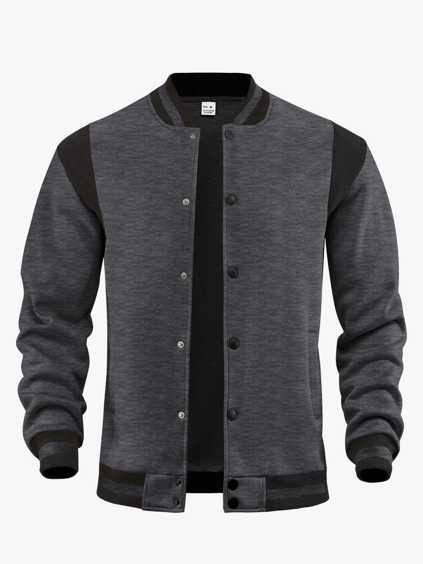 Cárdigan Aviador de Hombre con Forro Polar – Cuello Mao de Retazos