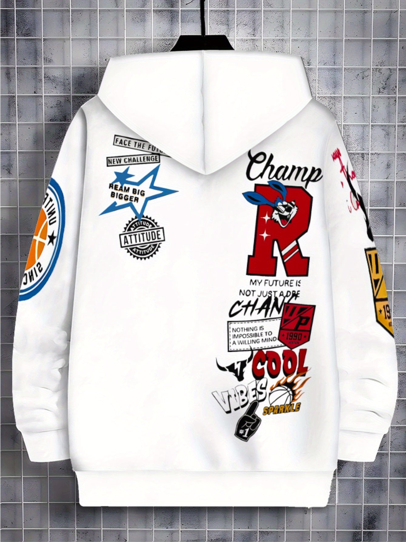 Loom & Soul Men’s Lightweight Zip Hoodie – Sporty Graphic Outdoor Jacket