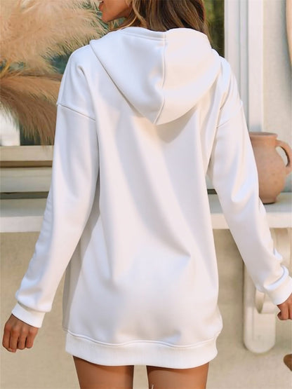 Women’s “MILANO” Oversized Hoodie Dress – Warm Long Pullover