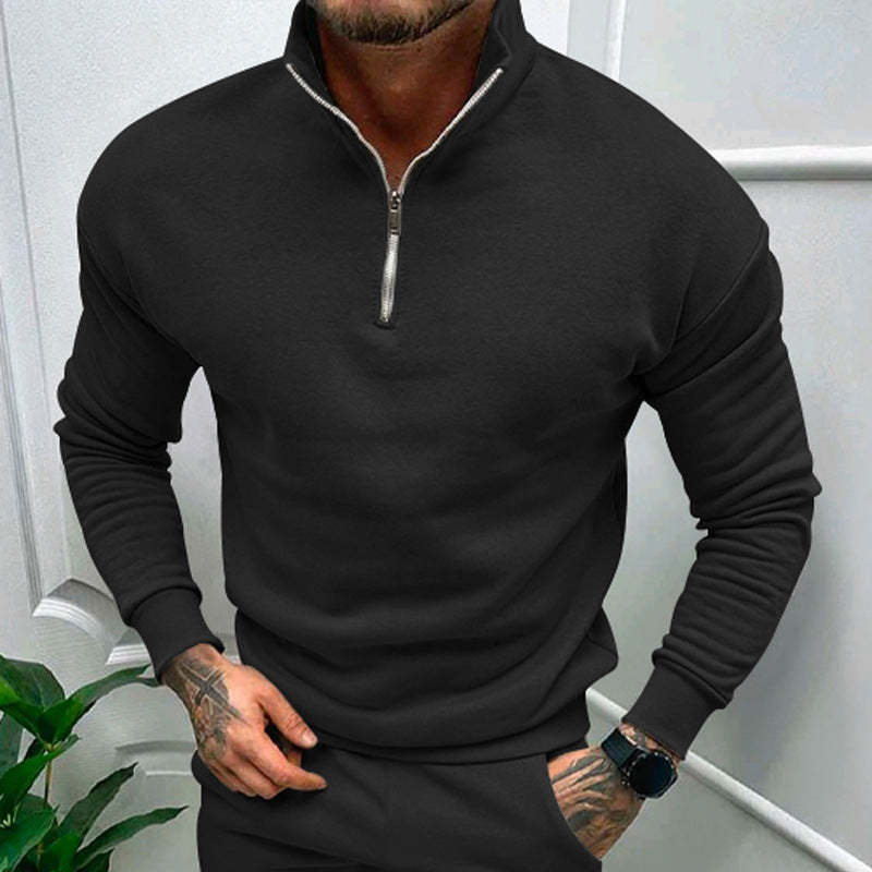 Loom & Soul™ Solid Color Pullover Sweatshirt – Casual Long Sleeve Top for Everyday Comfort & Style