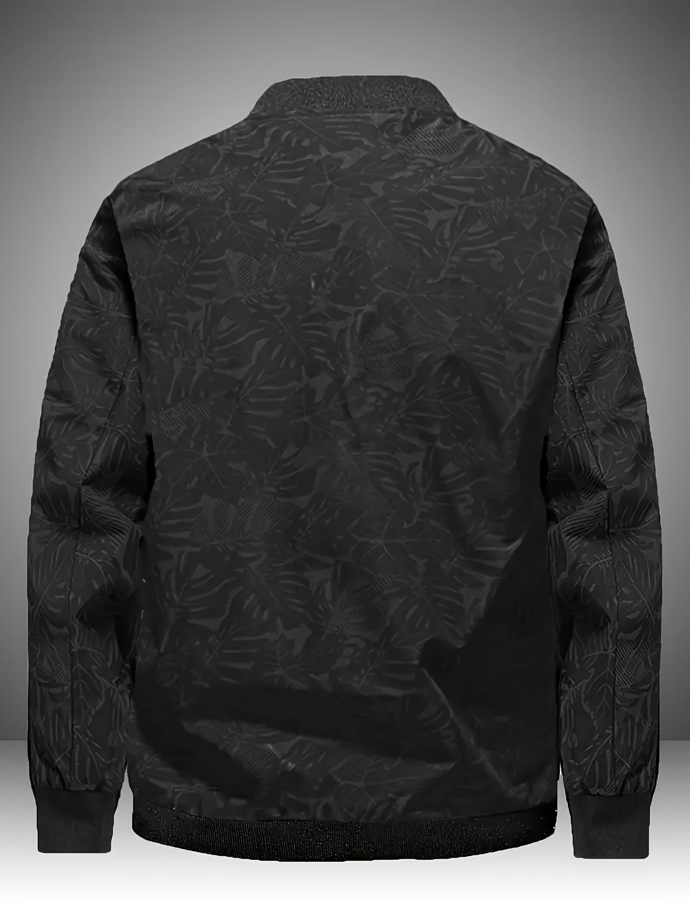 Men’s Printed Baseball Jacket – Zip-Up Casual Lightweight Street Coat
