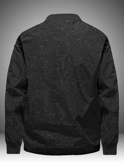 Men’s Printed Baseball Jacket – Zip-Up Casual Lightweight Street Coat