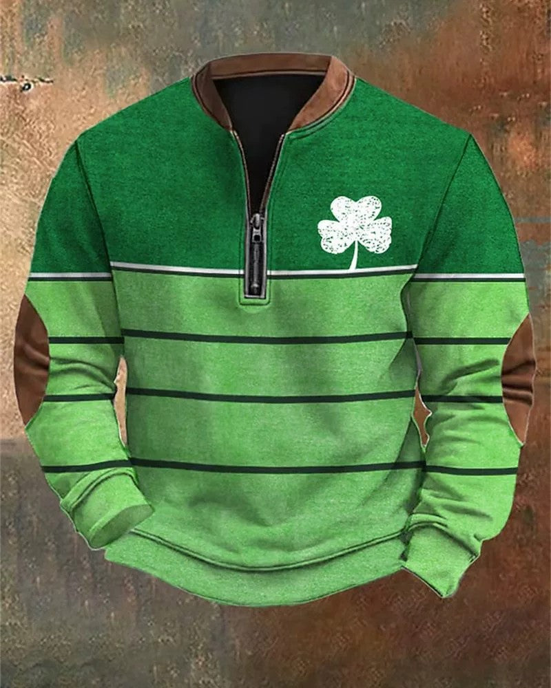 Men’s 3D Digital Print Zip-Up Sweatshirt – Spring & Autumn Style