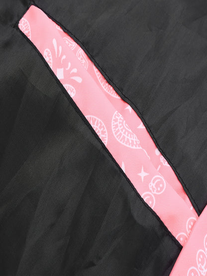 Men’s Paisley Bomber Jacket – Vintage Stand Collar Casual Outerwear