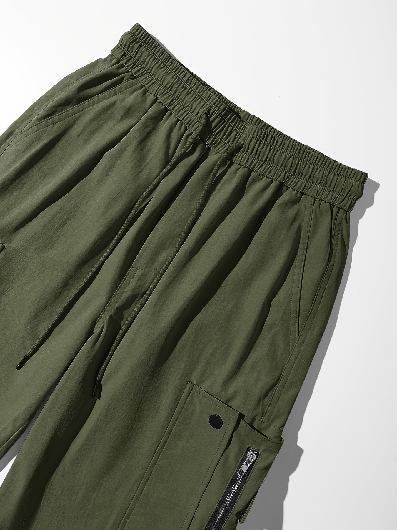 Pantalon cargo à cordon de serrage pour femme – Coupe décontractée style urbain, multipoches