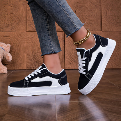 Zapatillas deportivas informales para mujer - Con cordones, ligeras, para el día a día