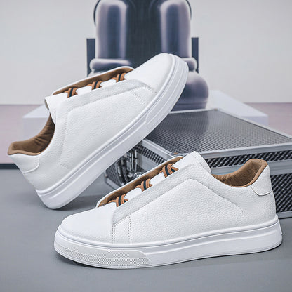 Men’s Korean Casual Slip-On Shoes – Vintage Elastic Comfort Fit