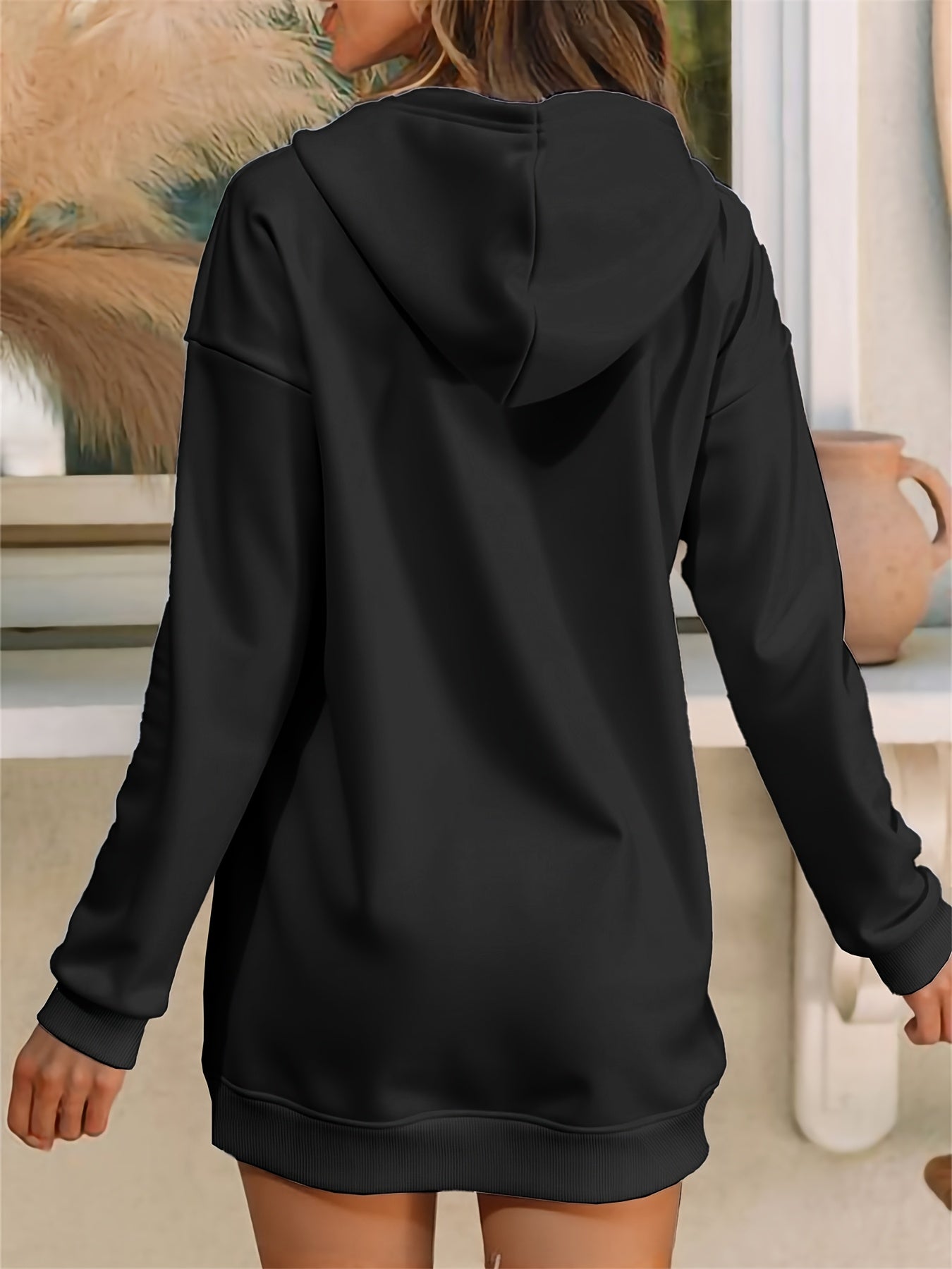 Women’s “MILANO” Oversized Hoodie Dress – Warm Long Pullover