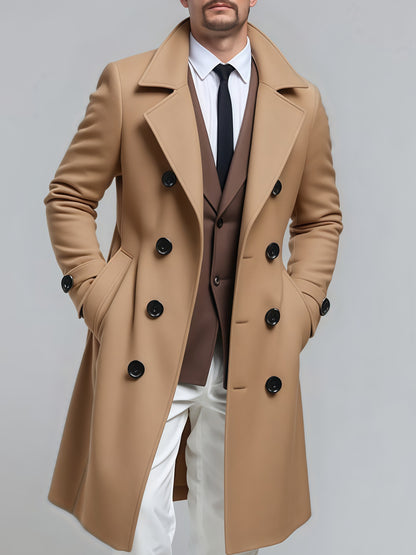Veste mi-longue 3-en-1 pour homme – Manteau croisé