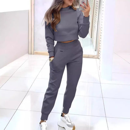 Women’s Sport Luxe Set – Zip Pullover & Slim Fit Trousers