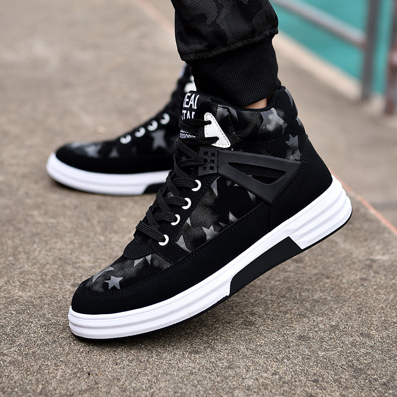 Loom & Soul™ Men’s Fleece-Lined Suede High-Top Sneakers – Warm Casual Fashion Shoes