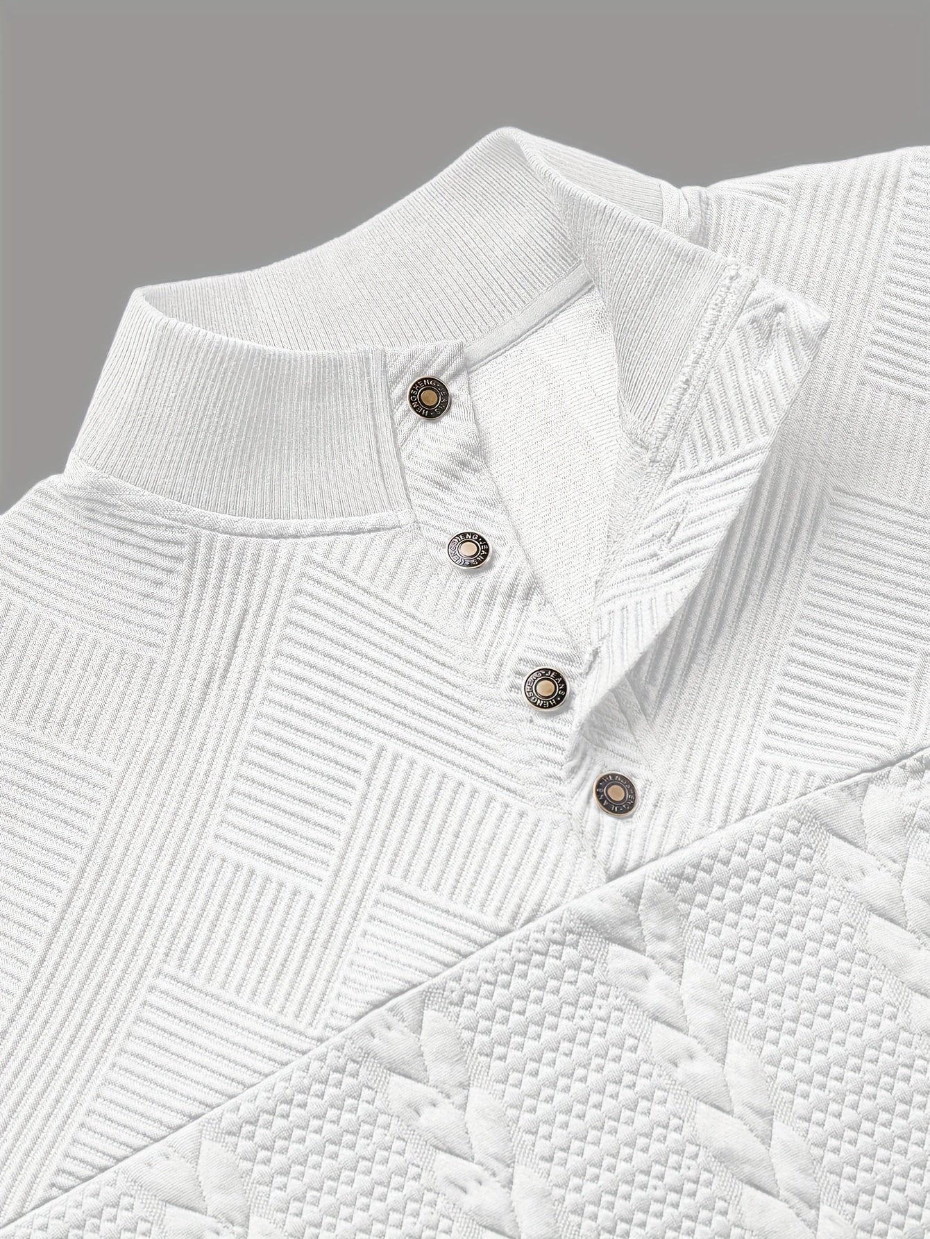 Men’s Casual Henley Shirt – Soft Stretch Long Sleeve Button Top