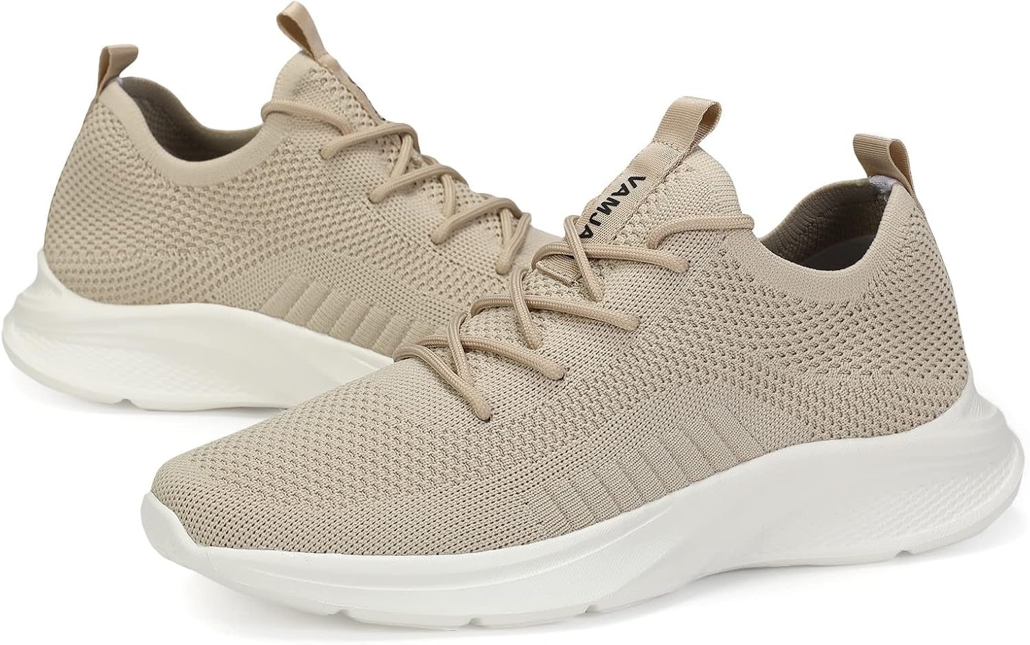 Men'S Running Shoes Fashion Sneakers Lightweight Breathable Flying Knitting Lace up Mesh Walking Shoes Workout Casual Sports Shoes