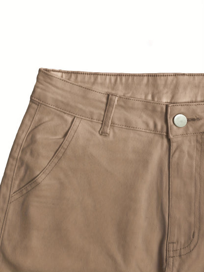 Women’s Retro Y2K Cargo Pants – High-Waisted Wide-Leg Streetwear