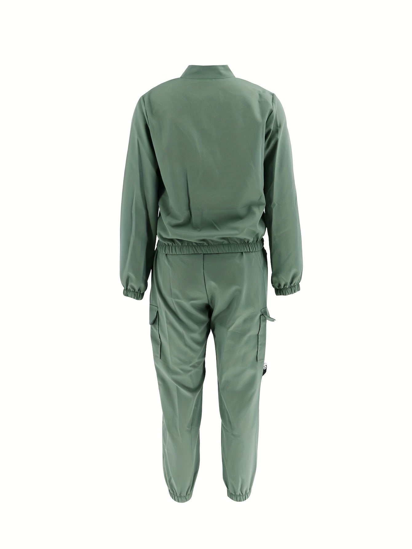 Directional Cargo Zip-Up Two-Piece Set – Women’s Casual Streetwear
