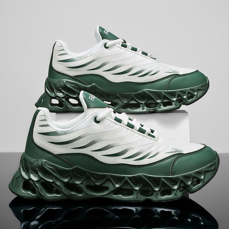 Loom & Soul™ Men’s Lace-Up Sneakers – Thick-Soled Sports & Casual Running Shoes