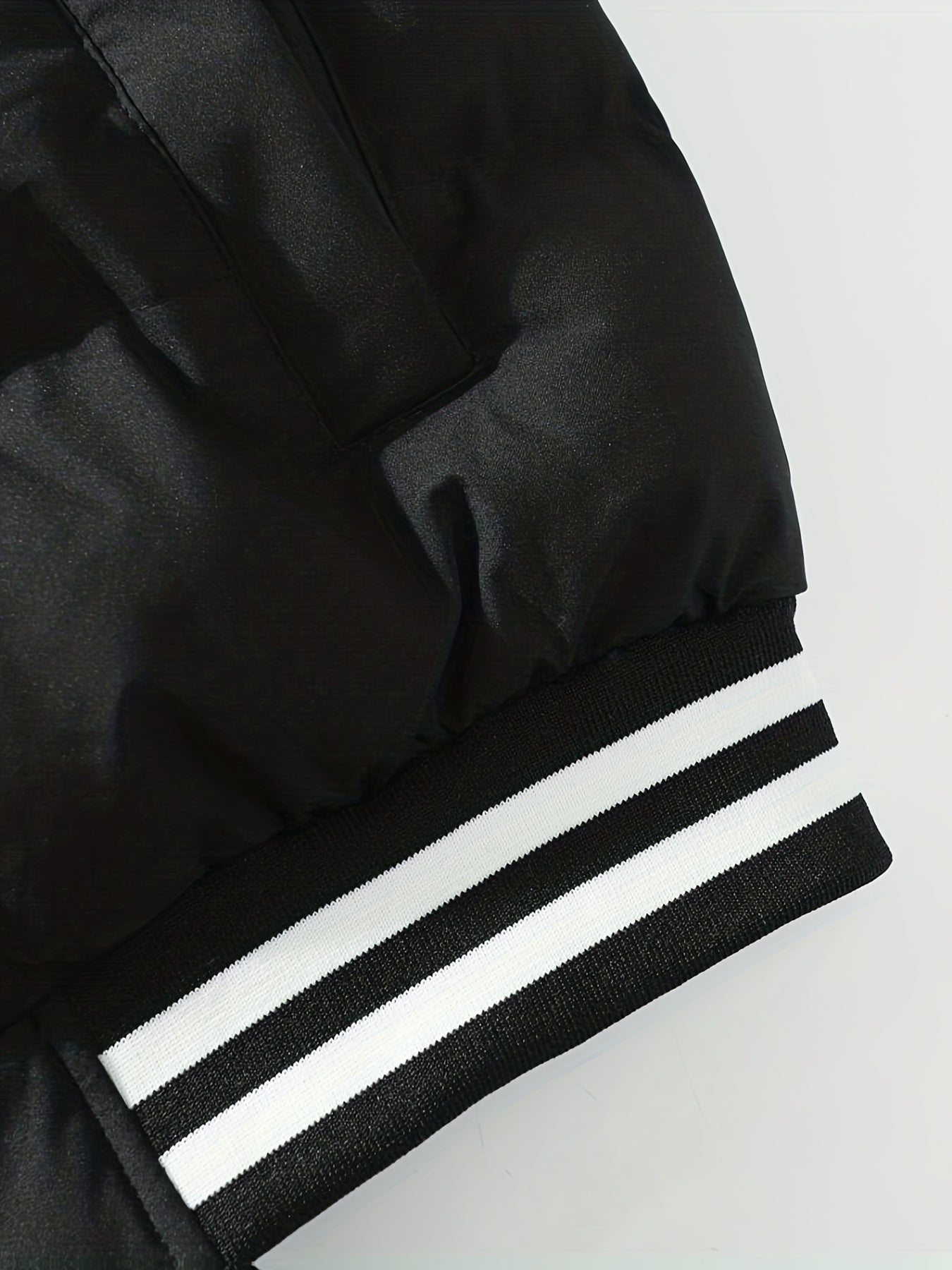 Loom & Soul Men’s Retro Hooded Baseball Jacket – Warm Color-Block Outerwear