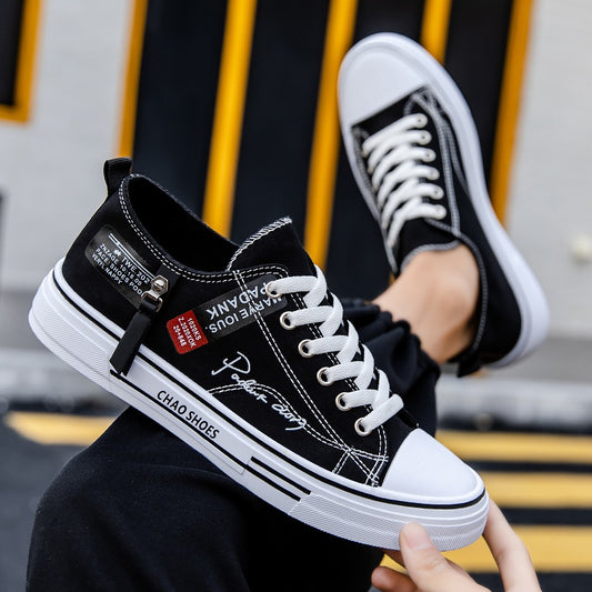 Men’s Canvas Sneakers – Everyday Lace-Up Streetwear Shoes