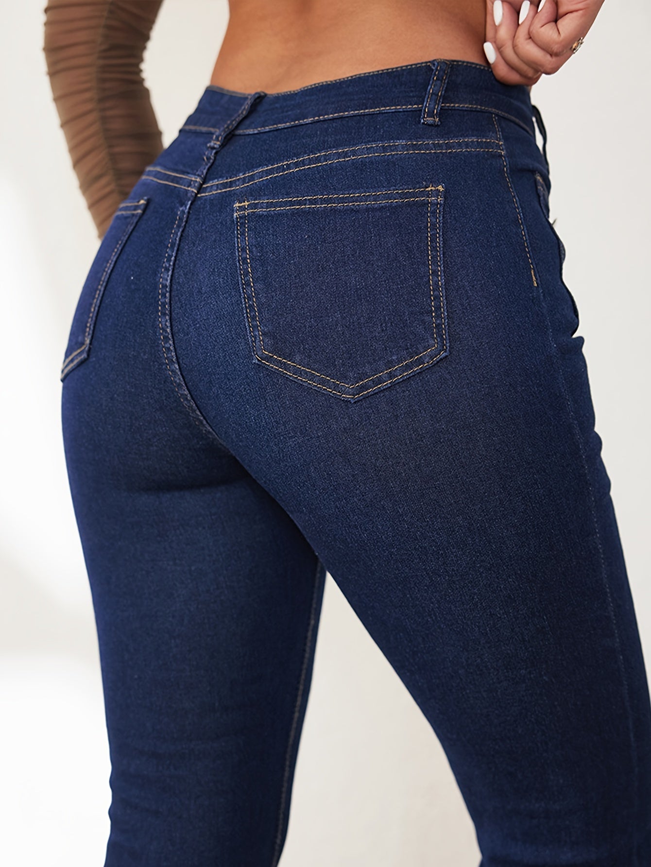 Women’s High-Waist Flare Jeans – Stretchy Vintage Bell Bottoms